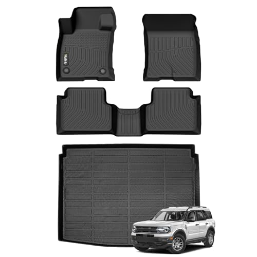 All Weather Floor Mats & Cargo Liner for Ford Bronco Sport 2021-2025 2026 Custom Fit Waterproof Durable Easy to Clean fit for Ford Bronco Sport 2021-2025 Accessories - style: 39|For Ford Bronco Sport | 2021-2026 | Set