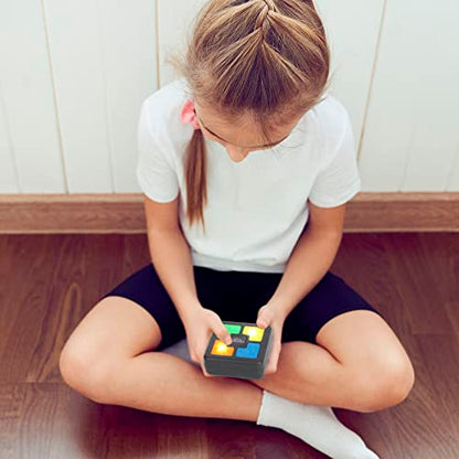 Point Games Handheld Memory Game, Kids Electronic Games, Sequence Fun for Kids with Lights & Sounds, Brain Challenge for Boys & Girls Ages 8+ - style: Square Memory Flash