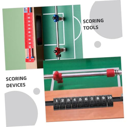 Toddmomy 4Pcs Foosball Score Keepers Durable Table Football Scoring Counters Black Red Lightweight Design for Easy Use for Desktop Games and Fun Competitions