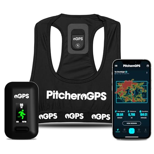 PitcheroGPS Soccer Tracker & Vest - Tracks 18 Key Performance Metrics - Includes 60 Days Subscription. Soccer Training Equipment for Performance & Fitness Tracking (Youth Large) - size: Youth Large