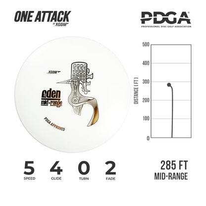 4 Discs PDGA Approved Beginner Set with Easy to Carry Fanny Bag, Included Drivers, Mid-range, Putter for Beginner Professional Outdoor and Backyard