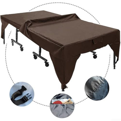 Table Tennis Table Cover - Heavy Duty Waterproof & UV Resistant (280 x 153 x 73 cm) | Weather Protection for Indoor/Outdoor Ping Pong Tables | Fabric