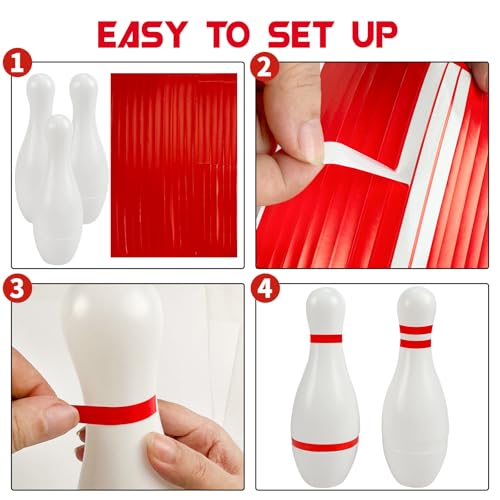 Mini Bowling Set Indoor Outdoor Indoor Bowling Set with Guide Arrow Mat Gold and Silver Medal Backpack Dispensing Suitable for Family Friends Family Party Entertainment - style: Cassic