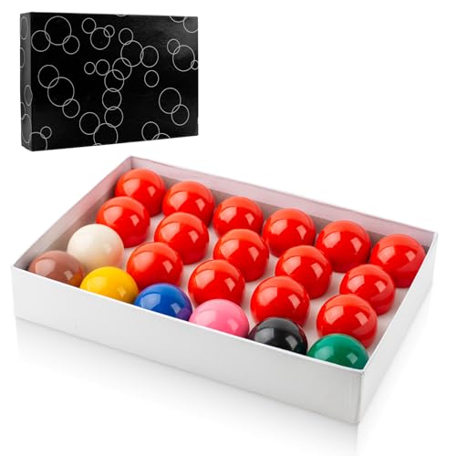 22 Pcs Snooker Ball Standard Set 2-1/16 inch - 52.5 mm Billiard Balls Set Suitable for Official Game Ball/British Billiard