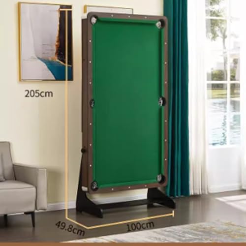 Pool Table, Sturdy & Safe Billiard Table with Adjustable Height for Kids & Adults - color: H
