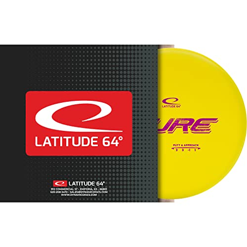 Latitude 64 Zero Medium Pure Disc Golf Putter | Straight-Flying Putter with Minimal Fade | Soft & Grippy Zero Medium Plastic | Reliable Control for All Skill Levels | 170-176g