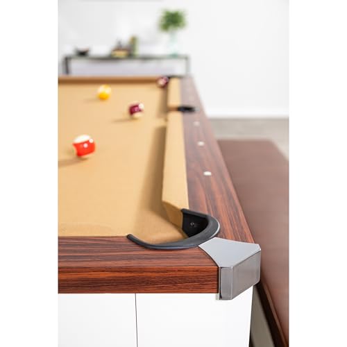 Hathaway Pool Table Combo Set with Benches - color: Walnut