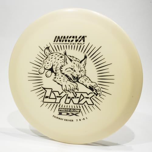 Innova Proto Glow DX Lynx Disc Golf Fairway Driver, Glows in the Dark, May Vary from Image - size: 175-176 grams