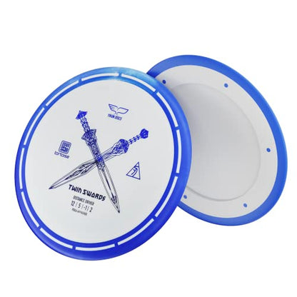 yikundiscs Yikun Twin Swords Understable Distance Driver| Pro Worlds 2025 Limited Edition | Beginner-Friendly Max-Distance Disc | Wind-Resistant & Easy-Glide Control | PDGA Approved 170-175g - color: blue