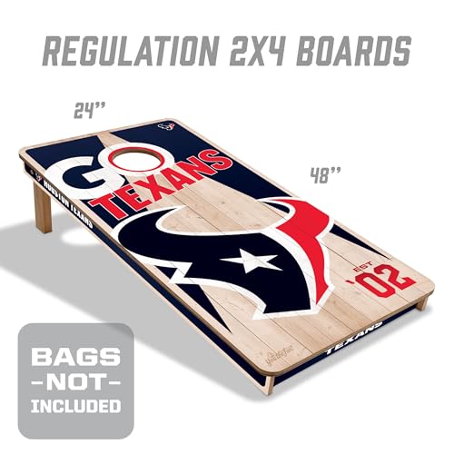 YouTheFan NFL 2’ x 4’ Professional Wood Cornhole Game