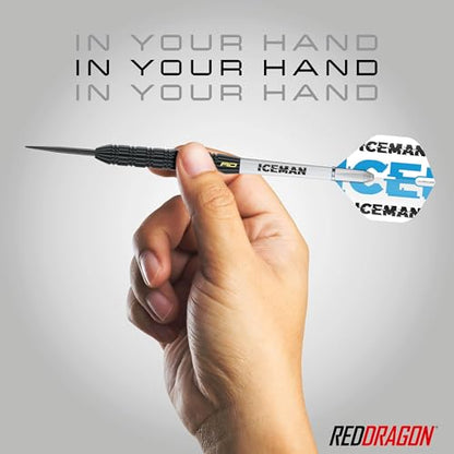 RED DRAGON Darts - Professional Darts Accessories - Choose from Full Dart Accessory Kit (Flights, Shafts, Finger Grip Wax & More) or Precision Dart Practice Rings - Multiple Options Available - style: Iceman