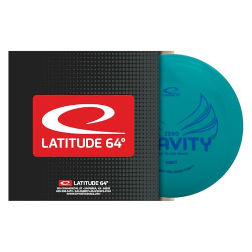 Latitude 64 Gravity Saint | Stable Disc Golf Fairway Driver | Floats in Water | Lightweight w/High Glide & Precise Control | Frisbee Disc Golf Driver | Grippy Base Plastic | 120-130g (Blue) - color: Blue