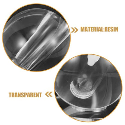 2pcs Billiard Aiming Practice Tool - Transparent Billiard Stroke Trainer - Pool Cue Stroke Trainer - Portable Round Ball Exerciser for Beginner