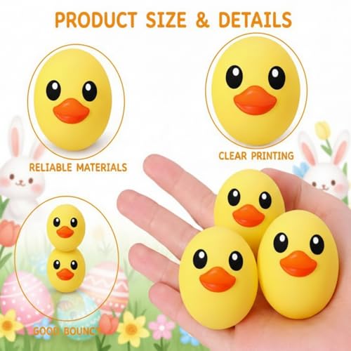 Soulchen 24 Pcs Table Tennis Balls Plastic Novelty Table Tennis Stress Props 40 mm for Party Playing Beach Decor Beer Game Party Favors - style: Duck