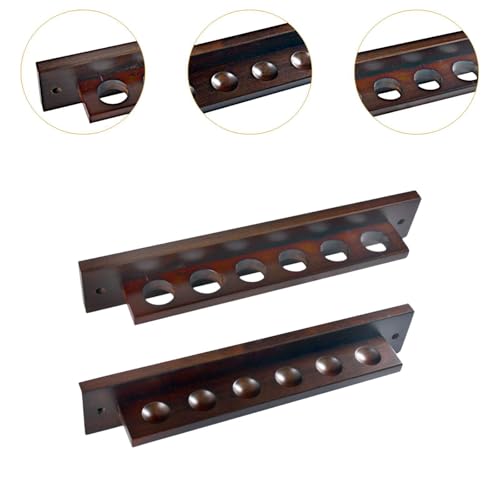 6 Pool Cue Wall Rack for 6 Cues Rod Organizer Pool