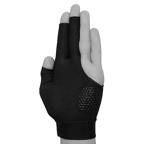 TAOM Midas Ultra Silky Thin Billiards Pool Cue Gloves Left Bridge Glove for Right Handed Player Size Large (L)