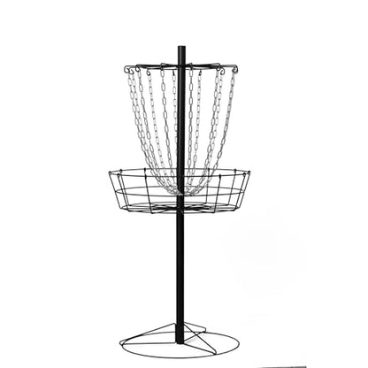 VORTExX Disc Golf Basket - Portable Disc Golf Target Basket with 12 Chains for Enhanced Catching - Durable Steel Construction for Outdoor Practice and Play