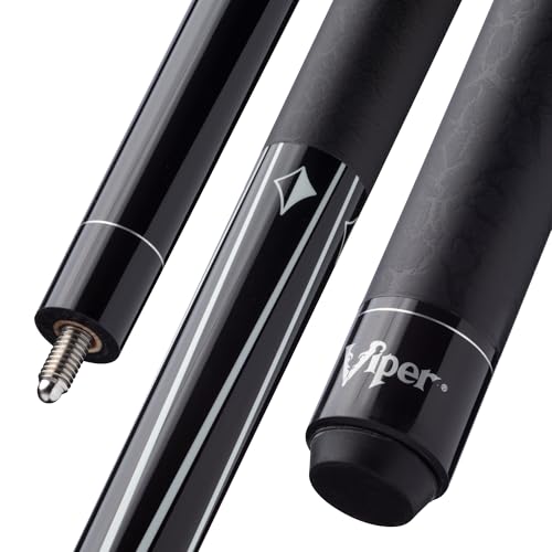 Viper by GLD Products Diamond 58" 2-Piece Pool Cue - color: Black Finish, size: 19 Ounce