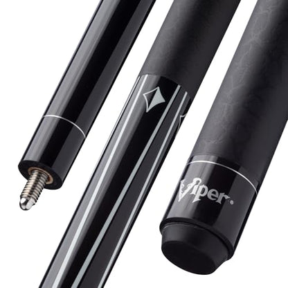 Viper by GLD Products Diamond 58" 2-Piece Pool Cue - color: Black Finish, size: 19 Ounce