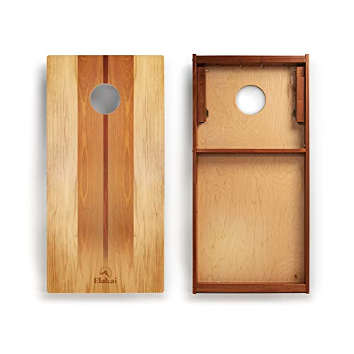 Elakai Retro Woody Series Premium Regulation Cornhole Boards 2x4 - color: Woody