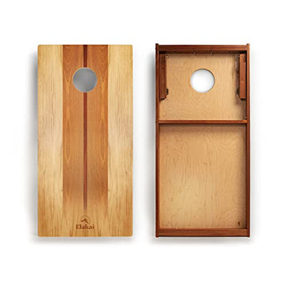 Elakai Retro Woody Series Premium Regulation Cornhole Boards 2x4 - color: Woody