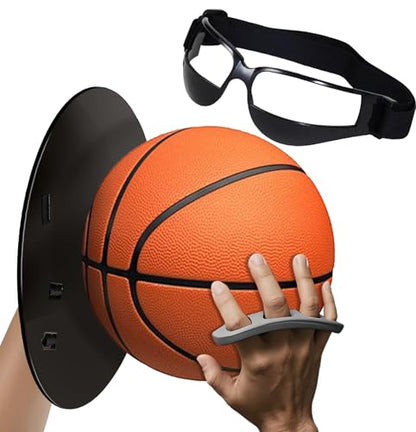 Basketball Shooting Trainer - Adjustable Hand Placement Corrector Eliminate Off-Hand Interference with Bonus 5.3" Shooting Aid - Basketball Training Equipment Accessories - size: S/M (3-in-1 Kit)