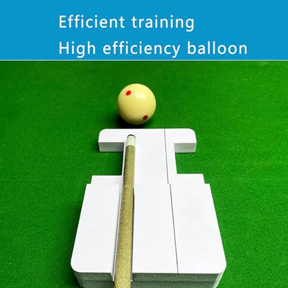 Billiards Stroke Trainer, Billiards Training Aid, Billiard Aiming Practice Tool with Cue Ball Impact Detection Function, Multiple Practice Modes and Posture Correction, for Beginners, Players