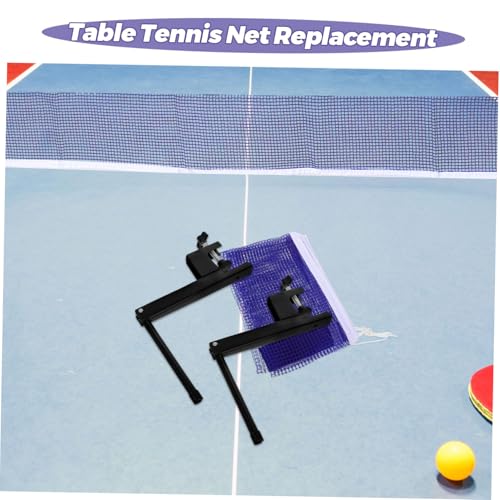 STOBAZA Portable Table Tennis Net and Post Set with Easy Installation for Indoor and Outdoor Pingpong Games Replacement Tennis Net with Elastic Mesh and Clamps Suitable for Any Table