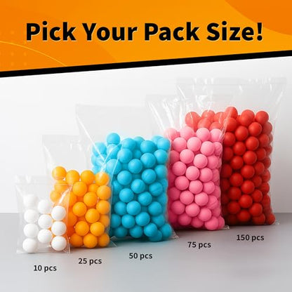 Uberpong Personalized Ping Pong Balls, Custom Text or Message, Party Gifts - color: Black, size: Pack of 150