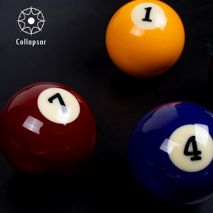 Collapsar Deluxe 2-1/4" Billiard Pool Balls Marble-Swirl Style Billiards Ball Complete 16 Ball Set (Several Style Available) - style: PRO Premium