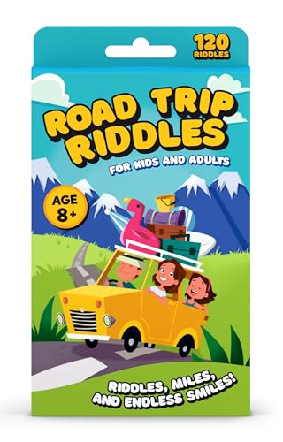 WELL BALANCED 120 Road Trip Riddles - Road Trip Car Game for Kids