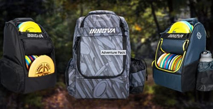 INNOVA Disc Golf 2019 Adventure Pack Backpack Disc Golf Bag - Black