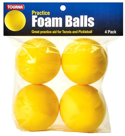 Tourna Foam Balls for Tennis and Pickleball Practice - style: 4 Pack