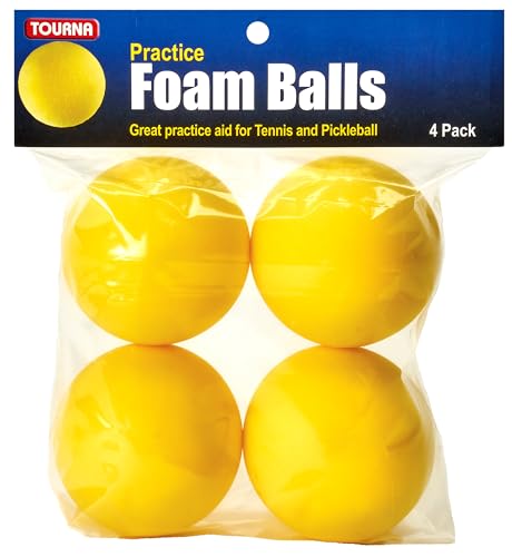 Tourna Foam Balls for Tennis and Pickleball Practice - style: 4 Pack