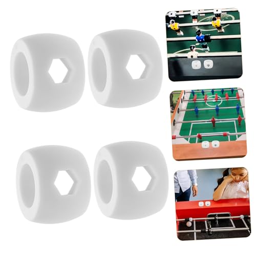 Abaodam 2sets Foosball Goal Rod Positioner Mini Plastic Stop Ring Replacement Parts for Soccer Table Game Rod Bearings 4pcs*2