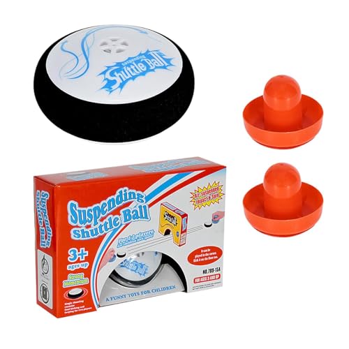 Air Hockey Hover Puck - Hover Puck Game, Desktop Air Hockey Game, Floating Hovers with 2 Red Sliders | Electric Board Interactive Toy Gift for Children and Adults Family Outdoor School Party