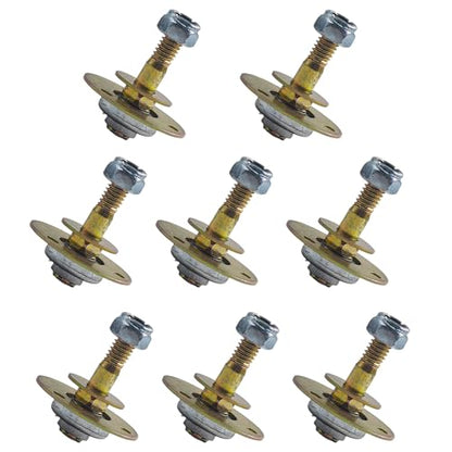 8PCS Rocking Chair Bearing Connecting Pieces, M8x55mm Screws and Bolts Kits, Heavy Duty Furniture Connecting Accessories for Rocking Chairs and Furniture Repair - size: M8x55mm