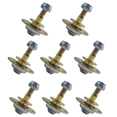 8PCS Rocking Chair Bearing Connecting Pieces, M8x45mm Screws and Bolts Kits, Heavy Duty Furniture Connecting Accessories for Rocking Chairs and Furniture Repair - size: M8x45mm