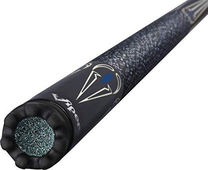 Viper by GLD Products Sinister 58" Pool Cue - color: Black with Cream, size: 18 Ounce