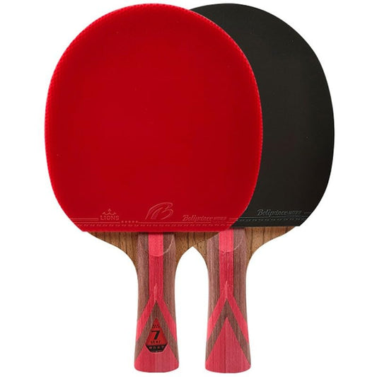 Ping Pong Paddles Set of 2, High Performance Professional Table Tennis Paddles, Carbon Fiber Table Tennis Racket Set, 7-Layer Bottom Plate, Competition Rubber - color: C