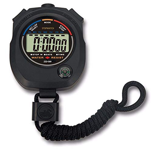 12 Pack Multi-Function Electronic Digital Sport Stopwatch Timer, Large Display with Date Time and Alarm Function,Suitable for Sports Coaches Fitness Coaches and Referees - style: 12pack