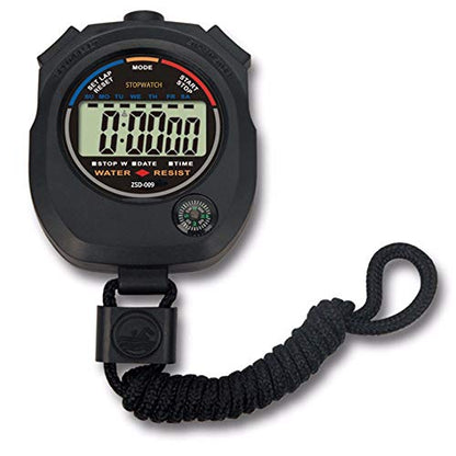 12 Pack Multi-Function Electronic Digital Sport Stopwatch Timer, Large Display with Date Time and Alarm Function,Suitable for Sports Coaches Fitness Coaches and Referees - style: 12pack
