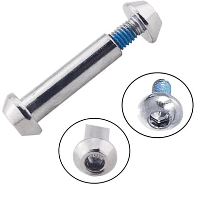 MEETOOT 2Sets Adapted for Micro Scooters Rockers Trolleys Wheelchairs Folding Tables and Chairs Repair 24 to 120mm M8 Replacement Screw Kit for Roller Skates Furniture and Luggage