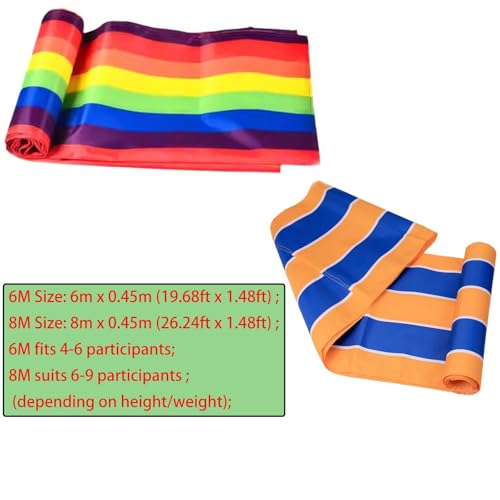 2-Pack Family Teamwork Mats (19.68ft/26.24ft) - Oxford Fabric for Backyard Activity, School Carnivals & Neighborhood Playdates(8M/26.24ft) - size: 8M/26.24ft
