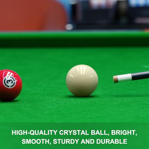 HMQQ 2 1/4" Pool Cue Ball and Professional AAAA Grade Billiards Balls, White Cue Ball, Set of 1,6oz - style: White Cue Ball