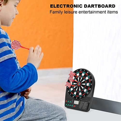 JTLB Electronic Dartboard Playset, LCD Display, Automatic Rating, Dartboard Playset