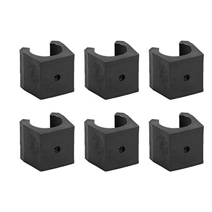 Ejoyous Billiard Pool Holder, 6 Pieces Wall Mount Pool Cue Rack Plastic Billiard Stick Clip Holder Pool Table Accessories for Game Room Pool Bar, Fishing Rod Organizer Carrier for