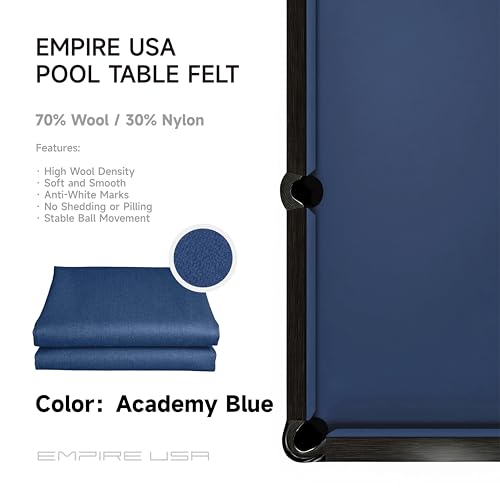 Championship - Invitational Felt w/Teflon - 7/8/9ft - color: Academy Blue, size: 9ft
