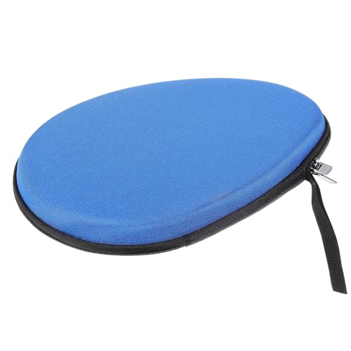 Homoyoyo Table Tennis Racket Case Hard Eva Storage Bag Protective Sports Fixed Organizer Blue for Paddle and Ball Carry