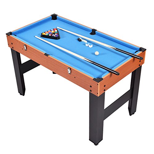 New 48" 3-in-1 Multi Combo Game Table Foosball Soccer Billiards Pool Hockey for Kids